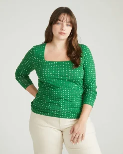 Universal Standard Agatha Liquid Jersey Top