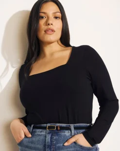 Universal Standard Agatha Liquid Jersey Top