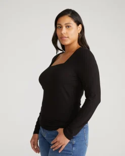 Universal Standard Agatha Liquid Jersey Top