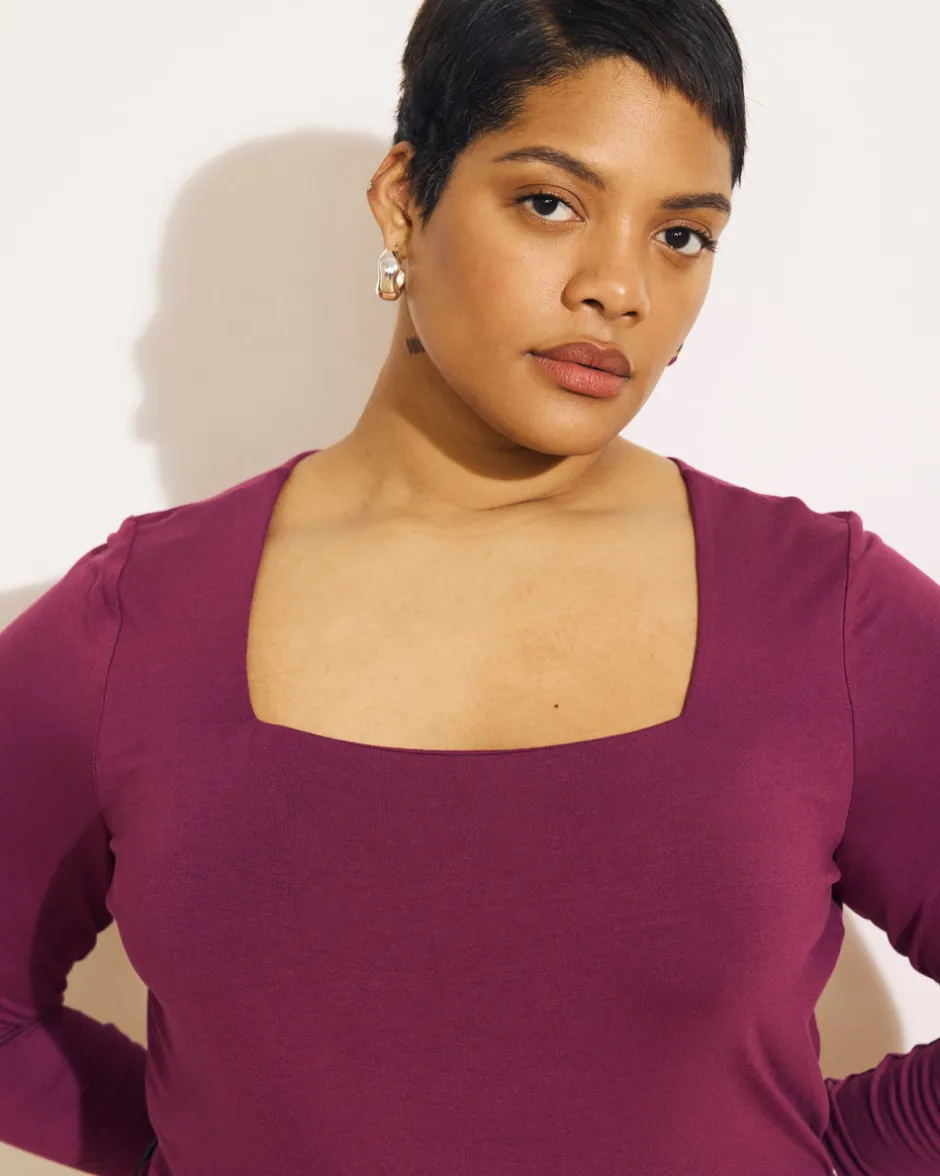 Universal Standard Agatha Liquid Jersey Top