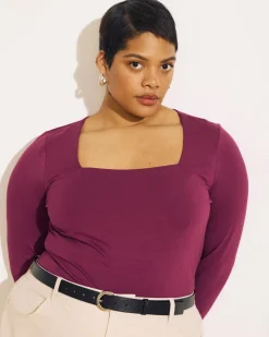 Universal Standard Agatha Liquid Jersey Top