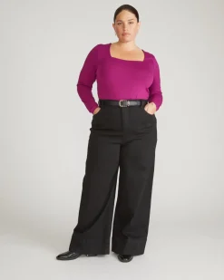 Universal Standard Agatha Liquid Jersey Top