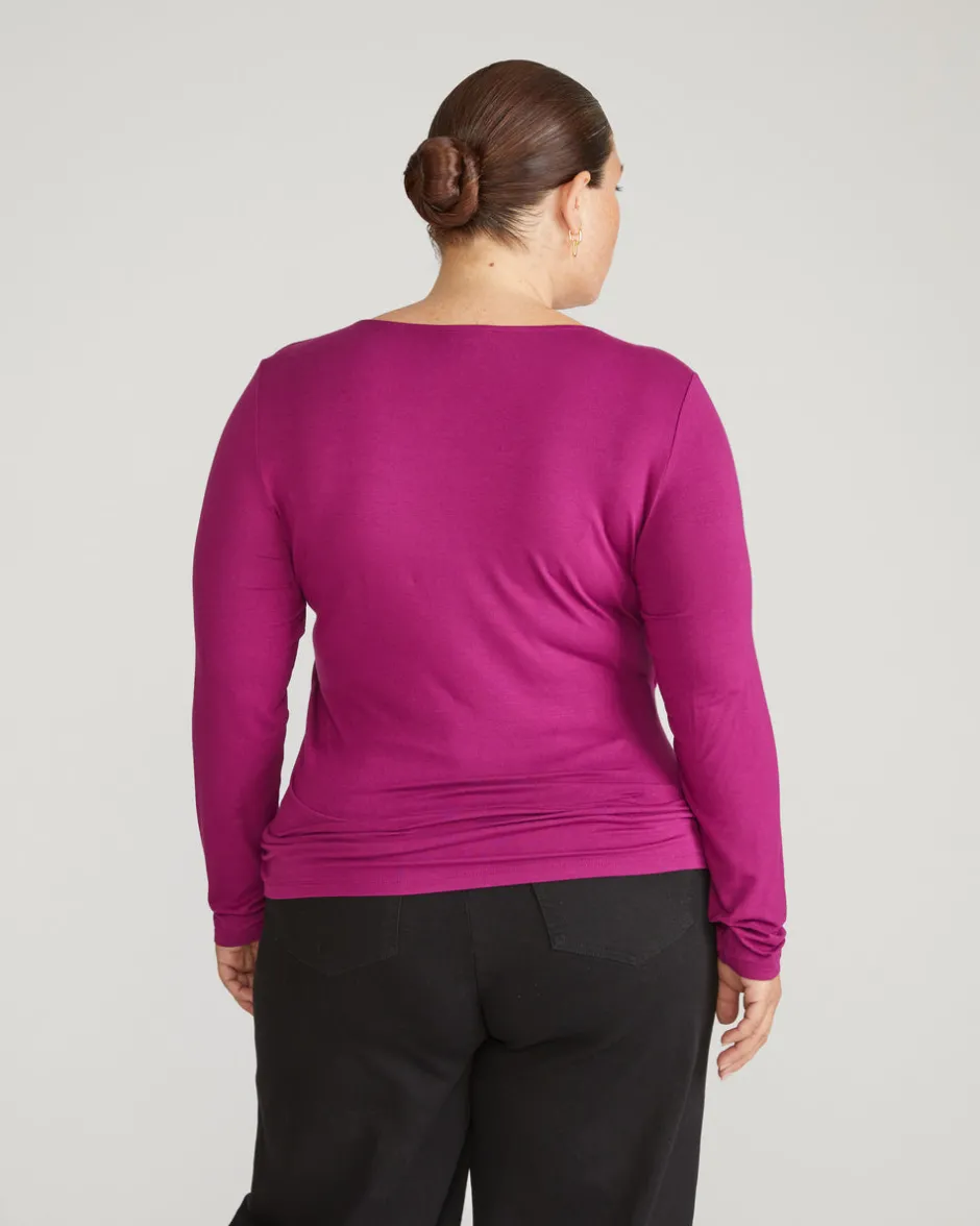 Universal Standard Agatha Liquid Jersey Top