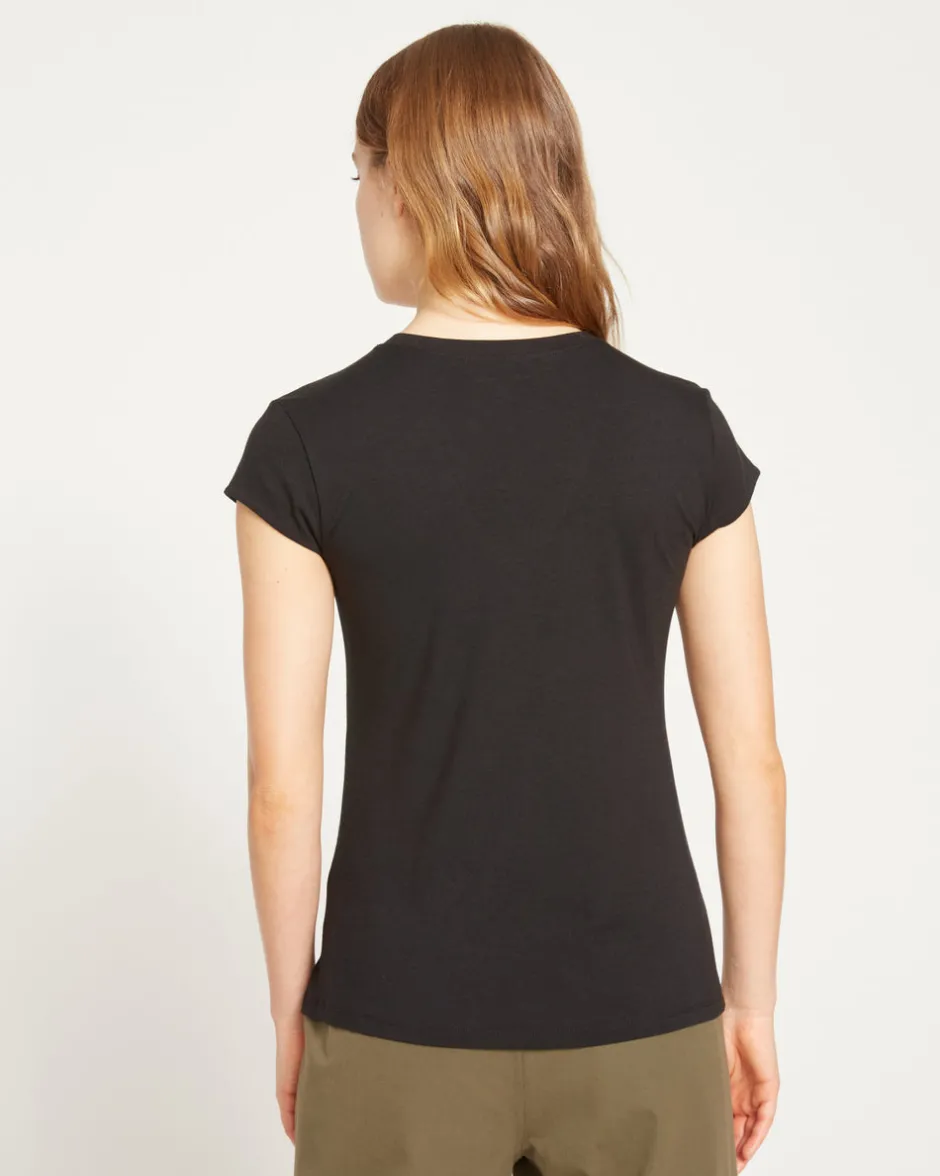 Universal Standard Ashley V Neck Cap Sleeve Tee