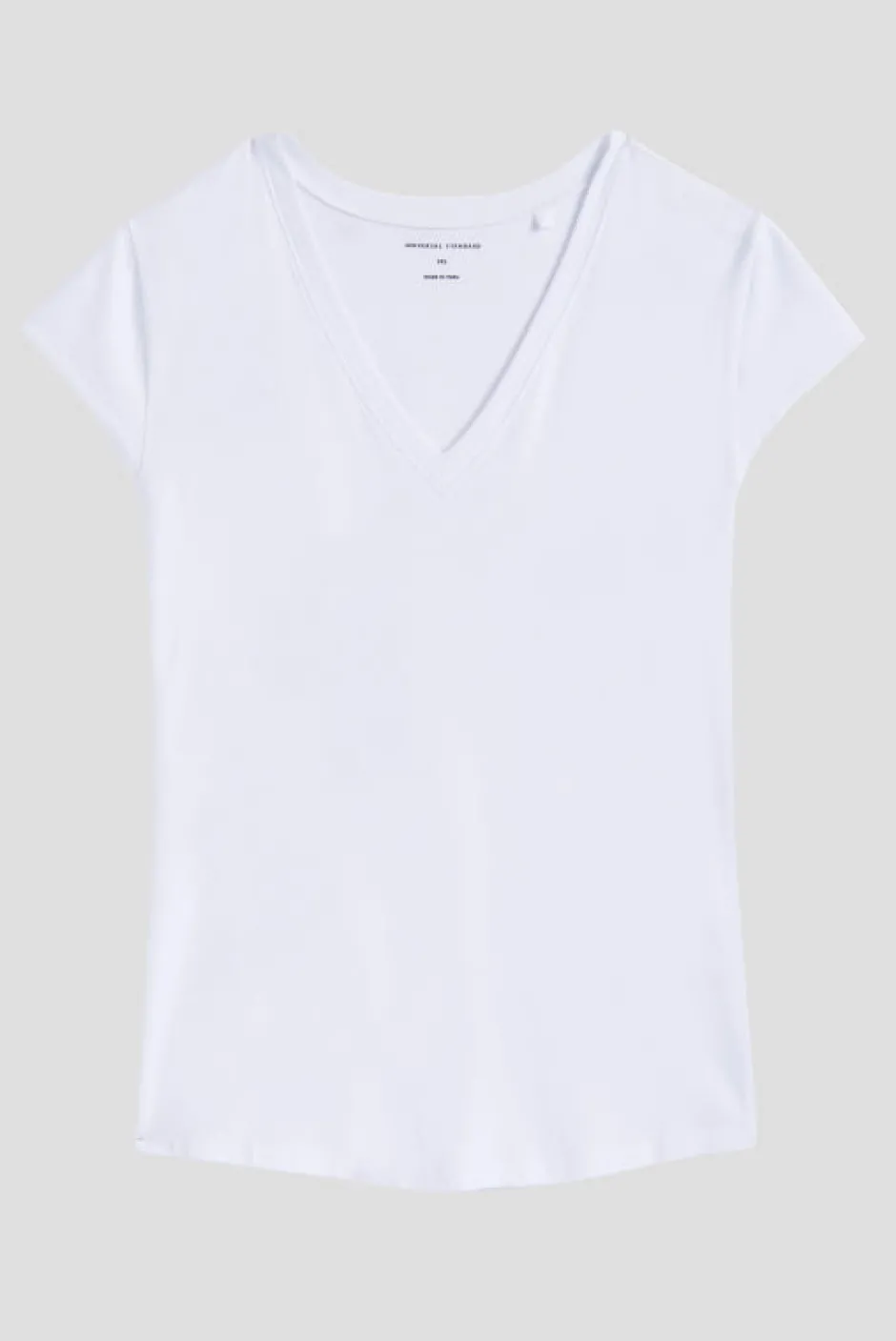 Universal Standard Ashley V Neck Cap Sleeve Tee