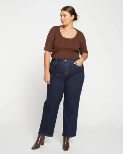 Universal Standard Bae Boyfriend Straight Leg Jeans