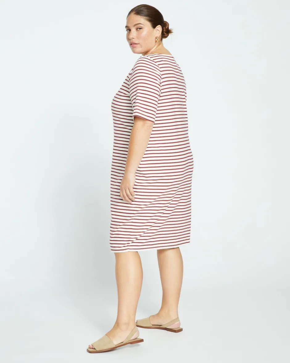 Universal Standard Belle Breton Stripe Jersey Dress