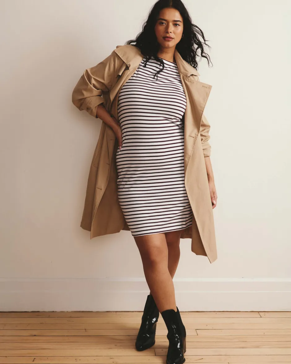 Universal Standard Belle Breton Stripe Jersey Dress