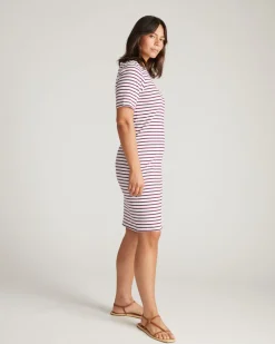 Universal Standard Belle Breton Stripe Jersey Dress