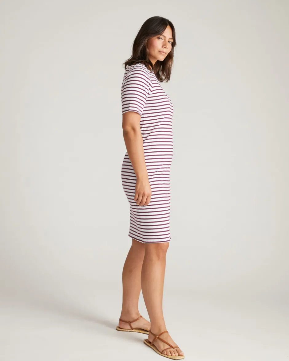 Universal Standard Belle Breton Stripe Jersey Dress