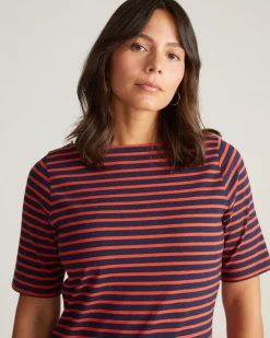 Universal Standard Belle Breton Stripe Jersey Dress