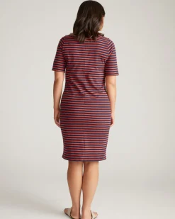Universal Standard Belle Breton Stripe Jersey Dress