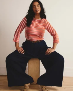 Universal Standard Belle Breton Stripe Jersey Tee