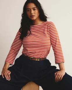 Universal Standard Belle Breton Stripe Jersey Tee