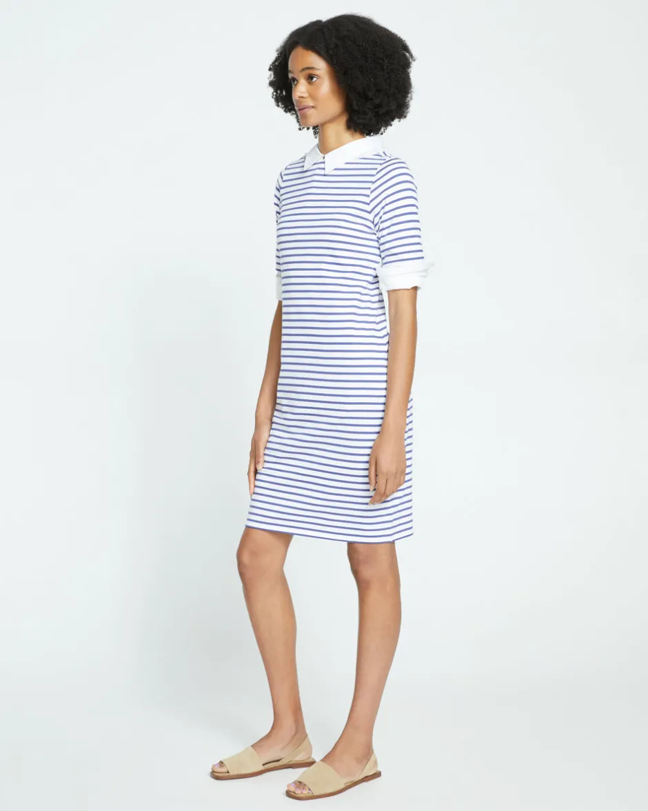 Universal Standard Belle Breton Stripe Jersey Dress