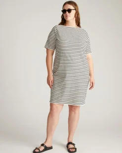 Universal Standard Belle Breton Stripe Jersey Dress