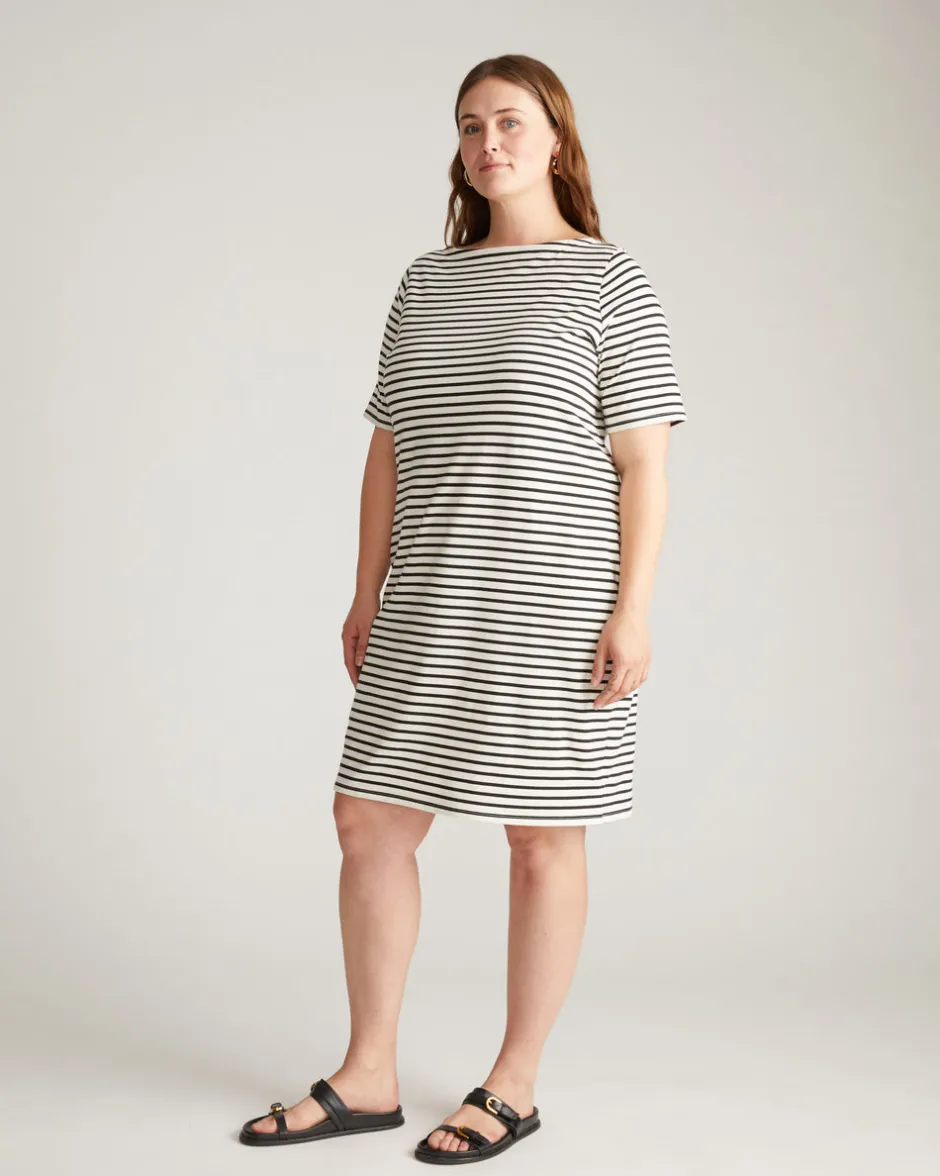 Universal Standard Belle Breton Stripe Jersey Dress
