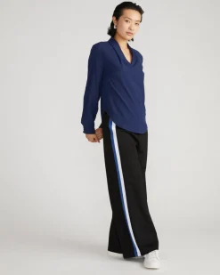 Universal Standard Better-Than-Silk Long Sleeve V-Neck Top