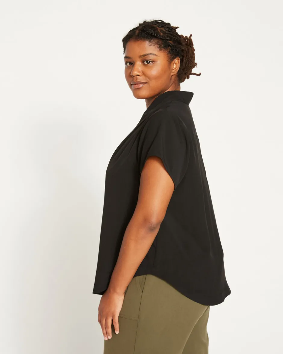 Universal Standard Better-Than-Silk V-Neck Top