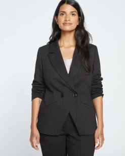 Universal Standard Bianca Double Breasted Ponte Blazer