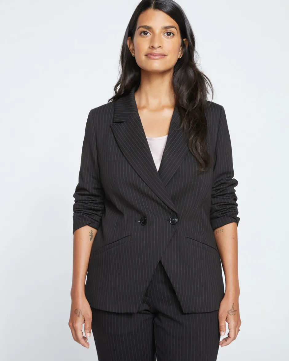 Universal Standard Bianca Double Breasted Ponte Blazer