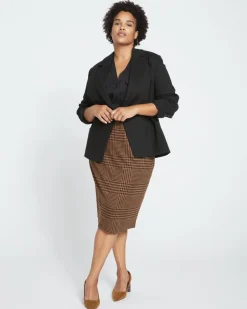 Universal Standard Bianca Double Breasted Ponte Blazer