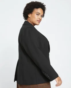 Universal Standard Bianca Double Breasted Ponte Blazer