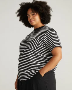 Universal Standard Breton Stripe Garcon Tee