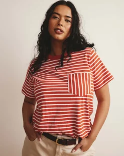 Universal Standard Breton Stripe Garcon Tee
