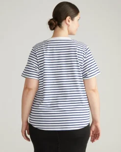 Universal Standard Breton Stripe Garcon Tee