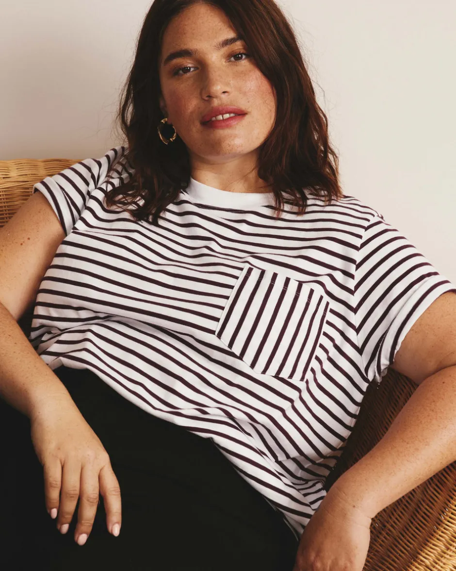 Universal Standard Breton Stripe Garcon Tee