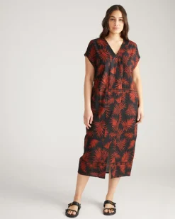 Universal Standard Cabana Linen Kaftan