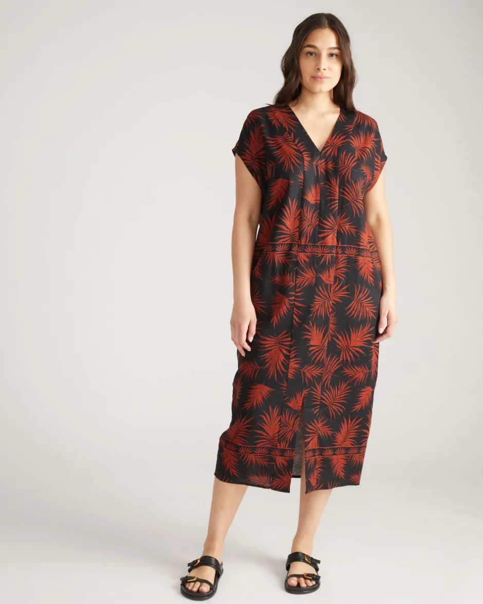 Universal Standard Cabana Linen Kaftan