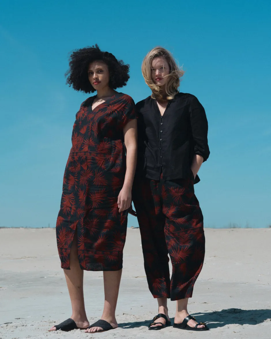 Universal Standard Cabana Linen Kaftan