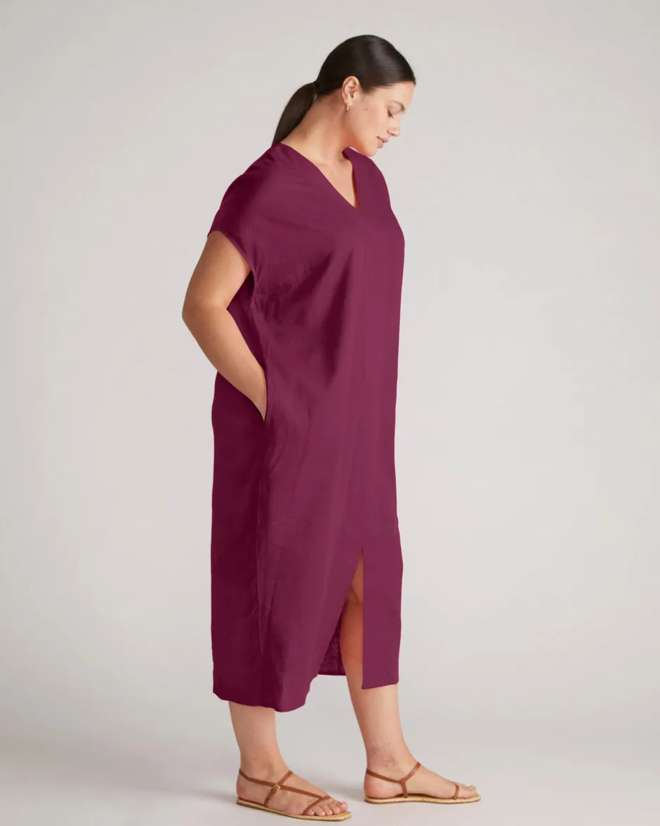 Universal Standard Cabana Linen Kaftan