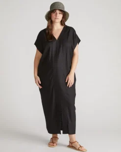 Universal Standard Cabana Linen Kaftan
