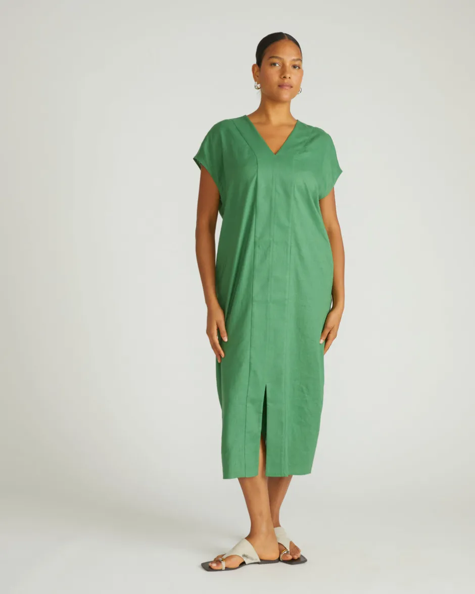 Universal Standard Cabana Linen Kaftan