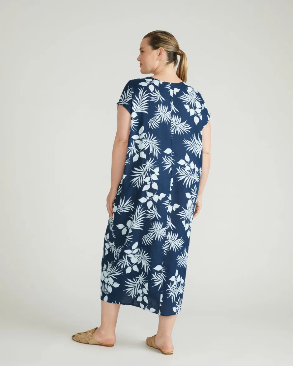 Universal Standard Cabana Linen Kaftan