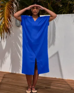 Universal Standard Cabana Linen Kaftan