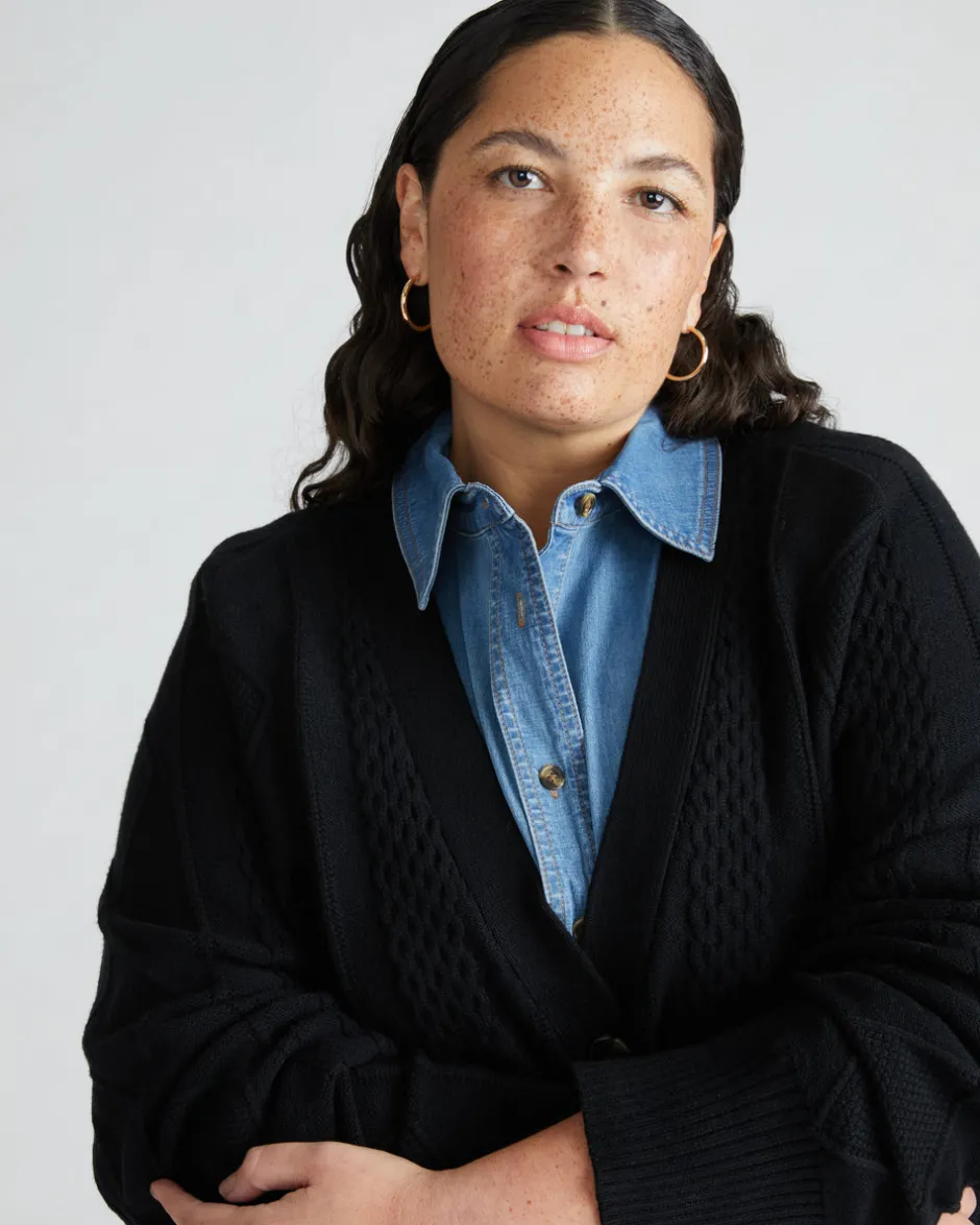Universal Standard Cable Knit Cardigan