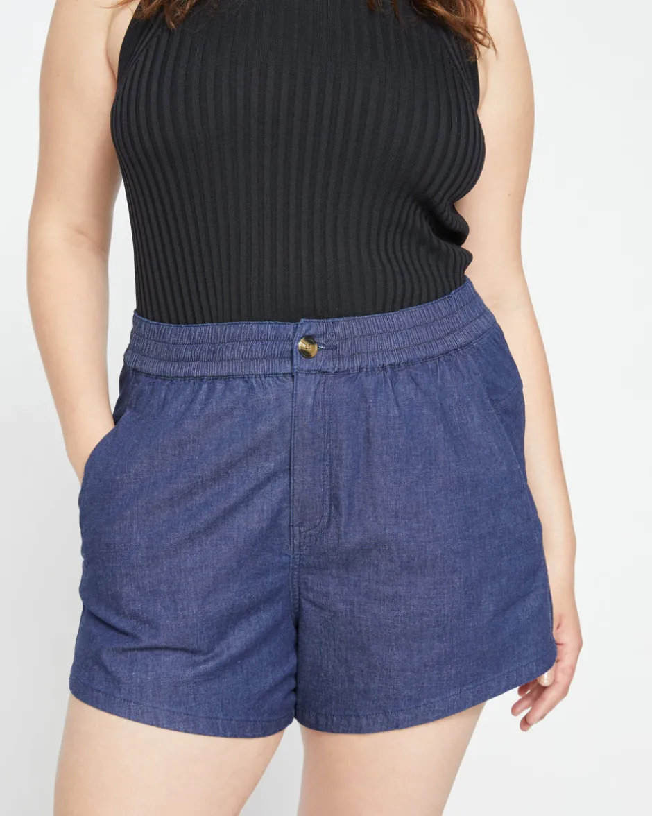 Universal Standard Capri Chambray Shorts