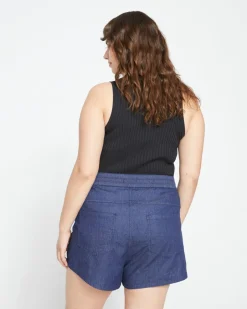 Universal Standard Capri Chambray Shorts