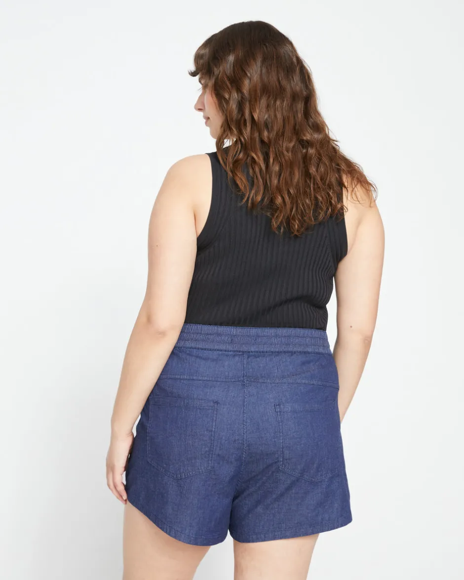 Universal Standard Capri Chambray Shorts