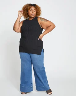 Universal Standard Carrie High Rise Wide Leg Jeans