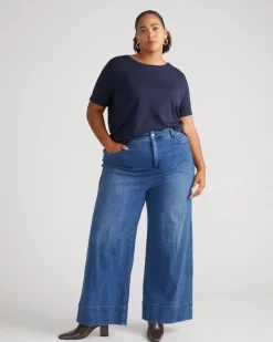 Universal Standard Carrie High Rise Wide Leg Jeans