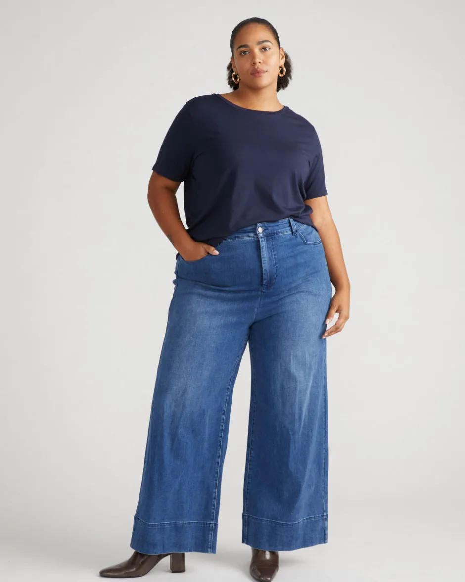 Universal Standard Carrie High Rise Wide Leg Jeans
