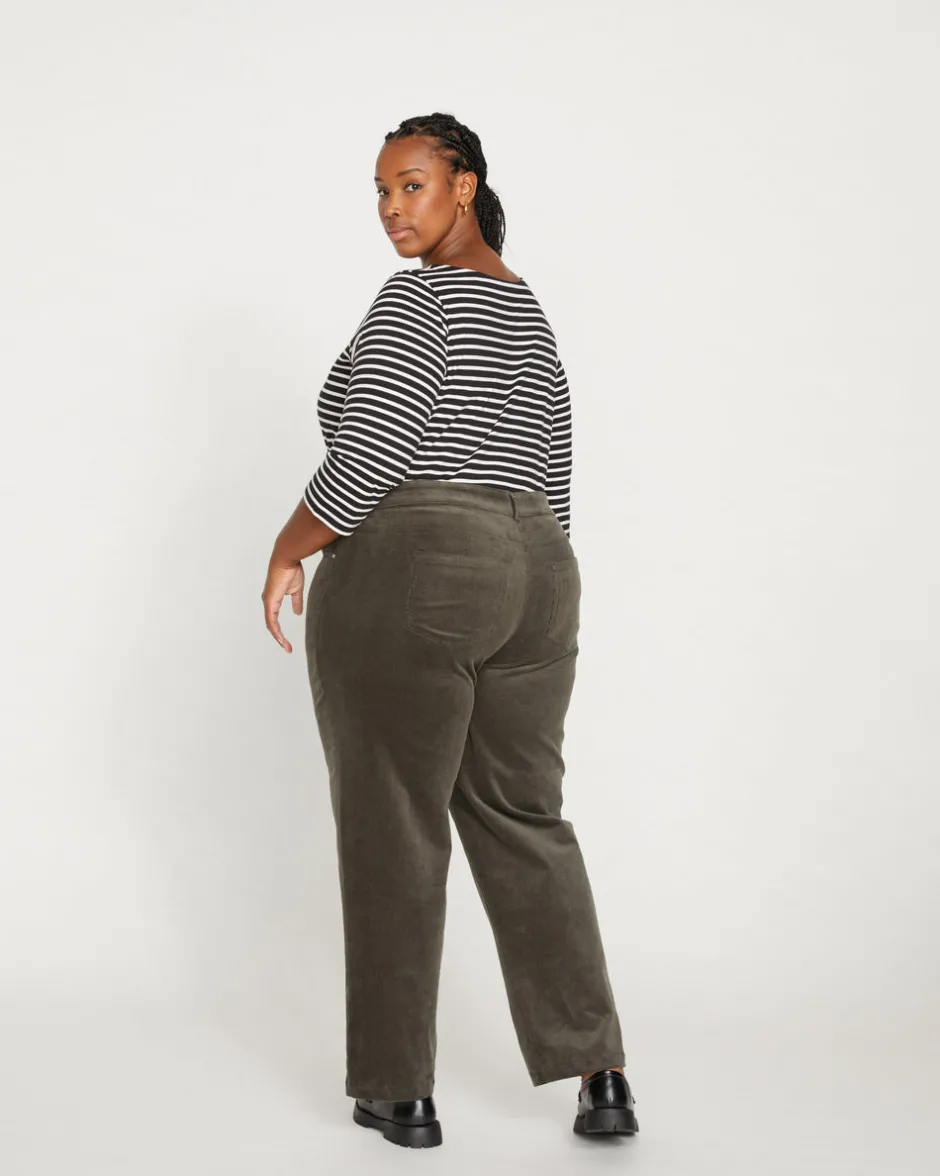 Universal Standard Cassidy High Rise Straight Corduroy Pants