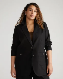 Universal Standard Coastal Linen Blazer