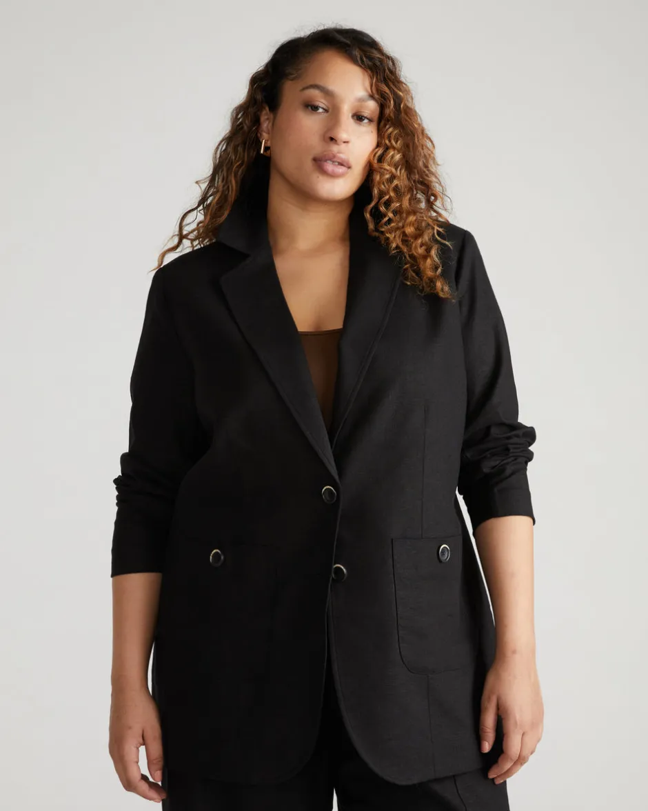 Universal Standard Coastal Linen Blazer