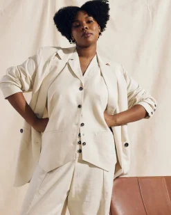 Universal Standard Coastal Linen Blazer